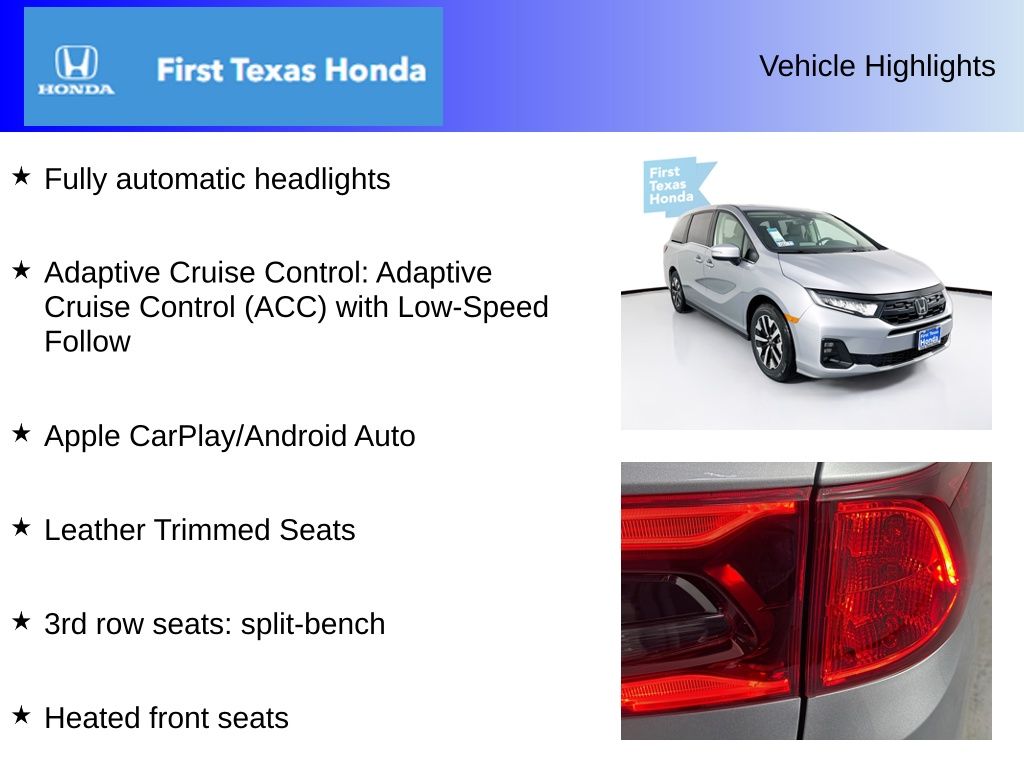 Used Car 2025 Honda Odyssey  Ex-l For Sale Under $50,000 In Austin, Texas