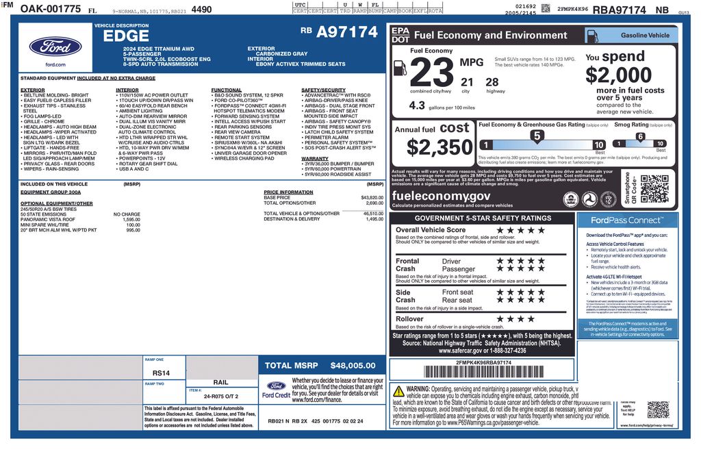 Certified Used 2024 Gray Ford Titanium image 5