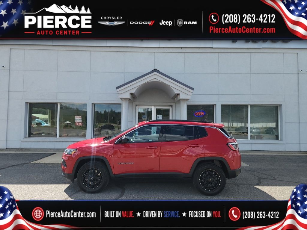 Red 2024 Jeep Compass SUV / Crossover Four-Wheel Drive 8-Speed Automatic