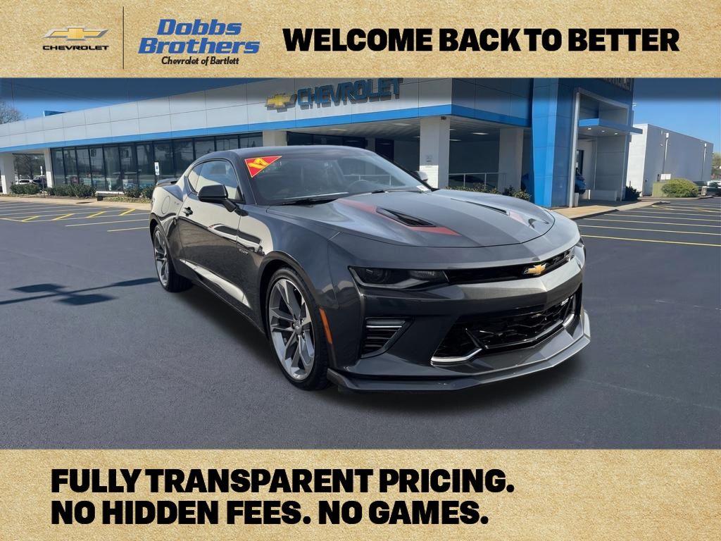 Nightfall Gray Metallic 2017 Chevrolet Camaro Coupe Rear-Wheel Drive 6-Speed Manual