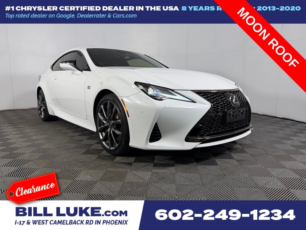 Ultra White 2022 Lexus RC 300 F Sport RWD Coupe Rear-Wheel Drive 8-Speed Automatic