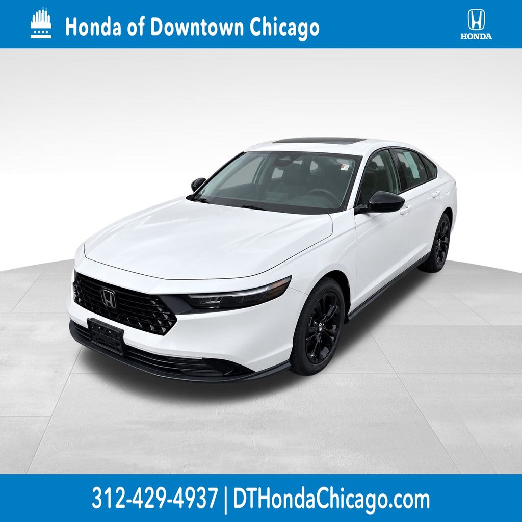 Platinum White Pearl 2025 Honda Accord Sedan Front-Wheel Drive Continuously Variable Transmission