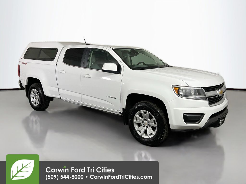 Summit White 2019 Chevrolet Colorado LT Crew Cab 4WD Pickup Truck Four-Wheel Drive 8-Speed Automatic
