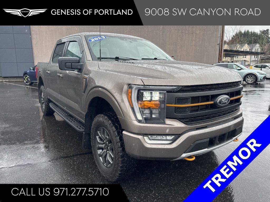 Stone Gray Metallic 2023 Ford F-150 Tremor SuperCrew 4WD Pickup Truck Four-Wheel Drive Automatic