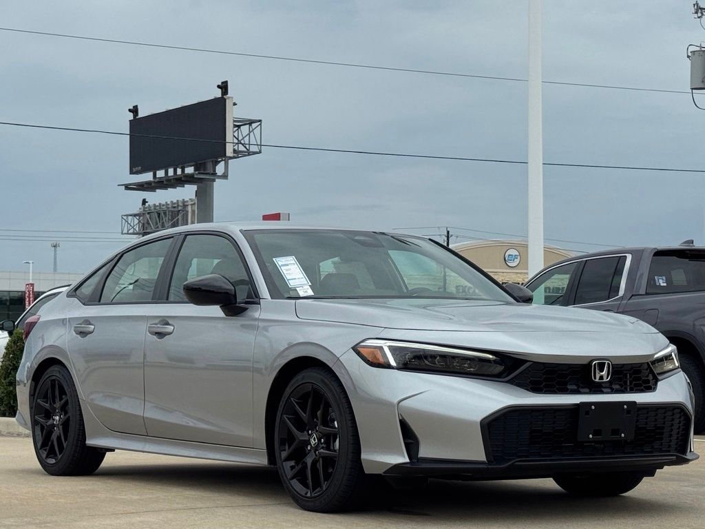 2026 Honda Civic Sport Silver at Emmons Autoplex