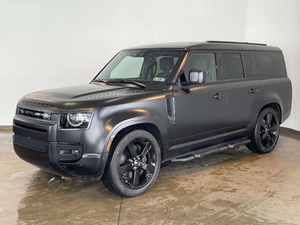 Santorini Black Metallic 2025 Land Rover Defender 130 P400 X-Dynamic SE AWD SUV / Crossover All-Wheel Drive 8-Speed Automatic
