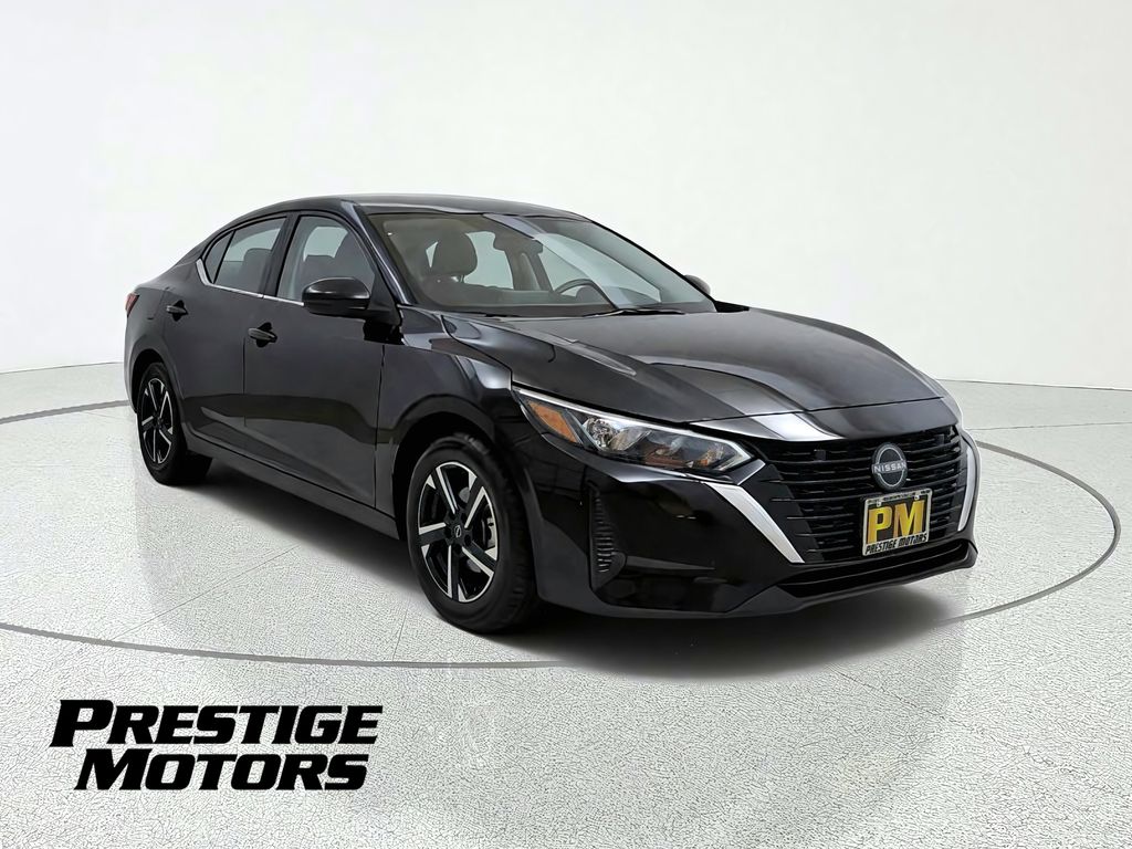 Super Black 2025 Nissan Sentra Sedan Front-Wheel Drive Continuously Variable Transmission