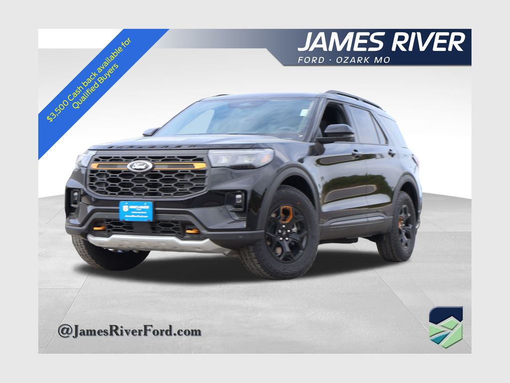 Agate Black Metallic 2026 Ford Explorer Tremor AWD SUV / Crossover All-Wheel Drive Automatic