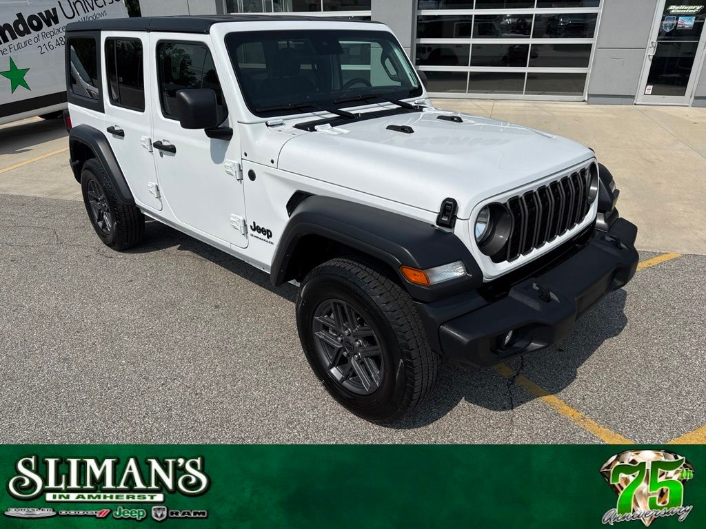 Bright White Clearcoat 2024 Jeep Wrangler SUV / Crossover Four-Wheel Drive 8-Speed Automatic