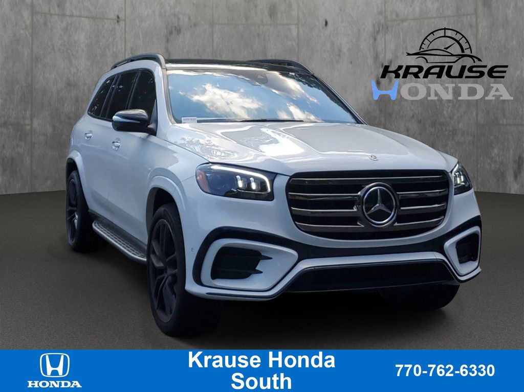Moonlight White Metallic 2025 Mercedes-Benz GLS SUV / Crossover All-Wheel Drive 9-Speed Automatic