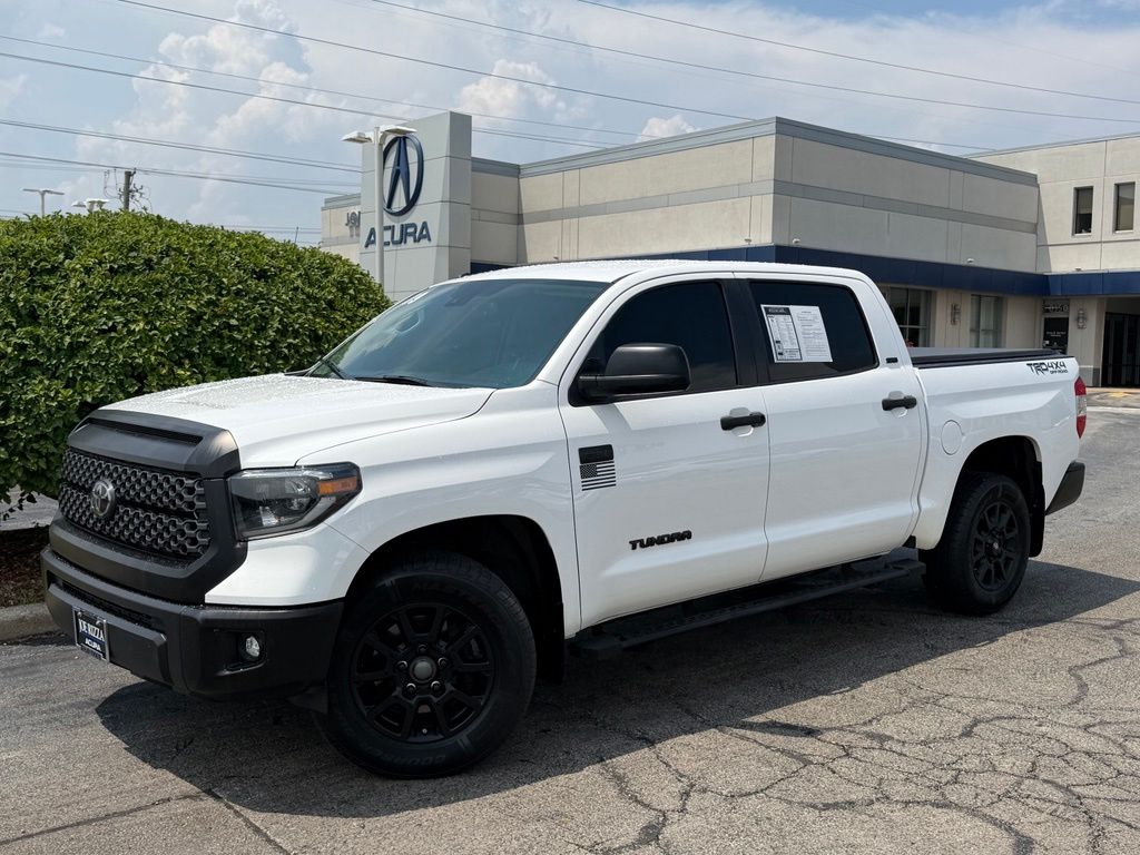 Super White 2019 Toyota Tundra Pickup Truck Four-Wheel Drive 6-Speed Automatic