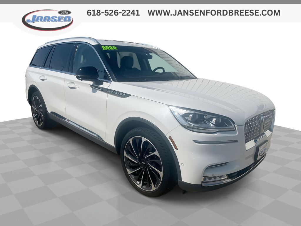 White Metallic 2020 Lincoln Aviator Reserve AWD SUV / Crossover All-Wheel Drive Automatic