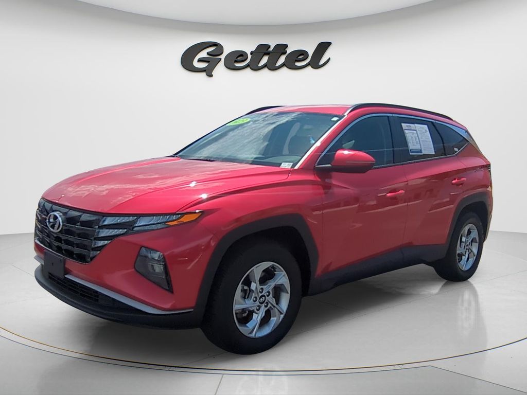 Calypso Red 2023 Hyundai Tucson SUV / Crossover All-Wheel Drive 8-Speed Automatic