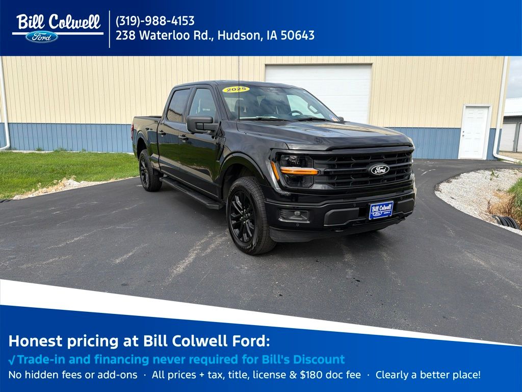 Agate Black Metallic 2025 Ford F-150 Pickup Truck Four-Wheel Drive Automatic