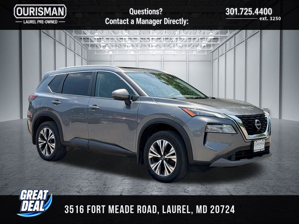 Gray (Gun Metallic) 2022 Nissan Rogue SUV / Crossover All-Wheel Drive Continuously Variable Transmission