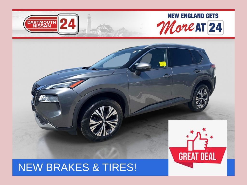 Gray (Gun Metallic) 2021 Nissan Rogue SUV / Crossover All-Wheel Drive Continuously Variable Transmission