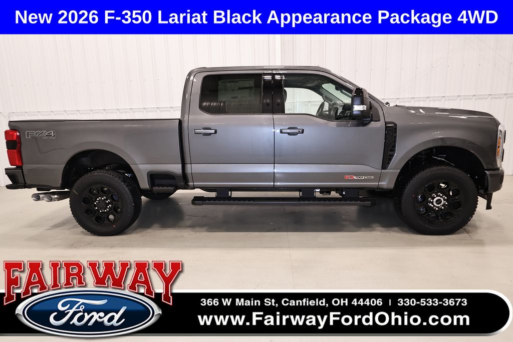 Carbonized Gray Metallic 2026 Ford F-350 Super Duty Lariat Crew Cab 4WD Pickup Truck Four-Wheel Drive Automatic