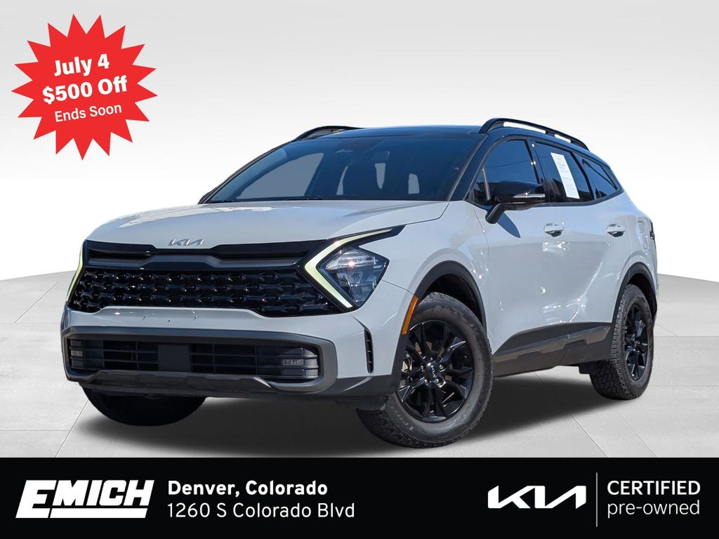 Wolf Gray/Ebony Black Roof 2023 Kia Sportage SUV / Crossover All-Wheel Drive 8-Speed Automatic