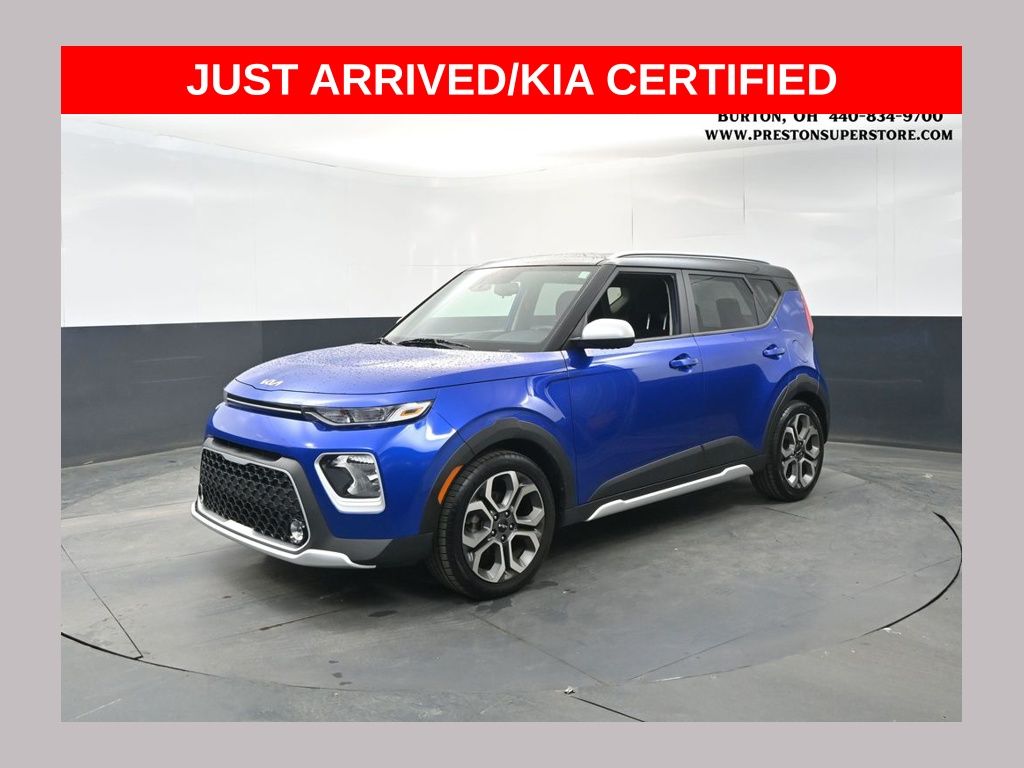 Neptune Blue/Black Roof 2022 Kia Soul X-Line FWD SUV / Crossover Front-Wheel Drive Continuously Variable Transmission
