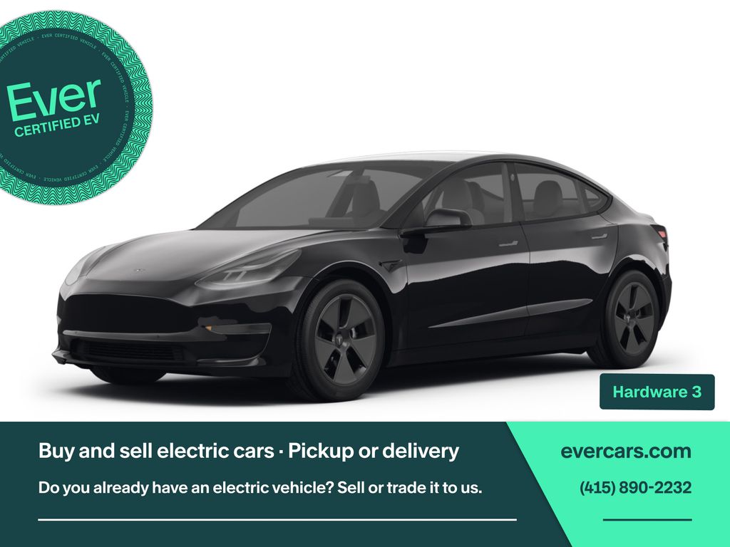 Black 2023 Tesla Model 3 RWD Sedan Rear-Wheel Drive 1-Speed Automatic