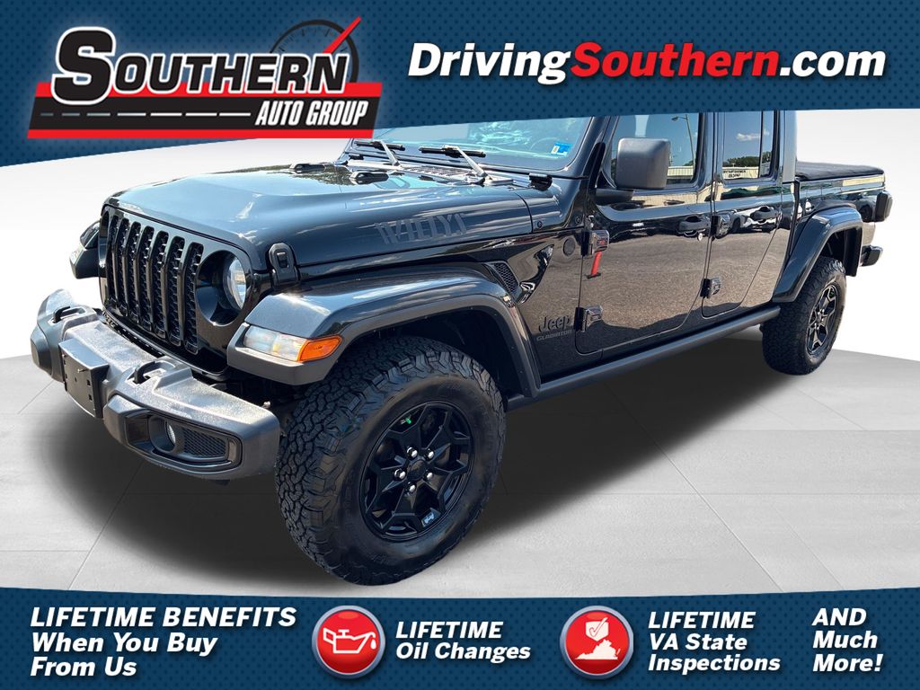 Black Clearcoat 2021 Jeep Gladiator Pickup Truck Four-Wheel Drive 8-Speed Automatic