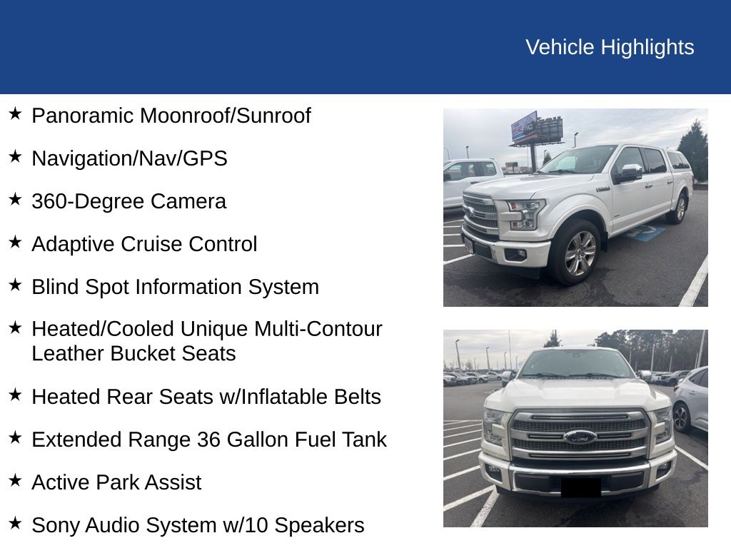 2017 Ford F-150 Platinum