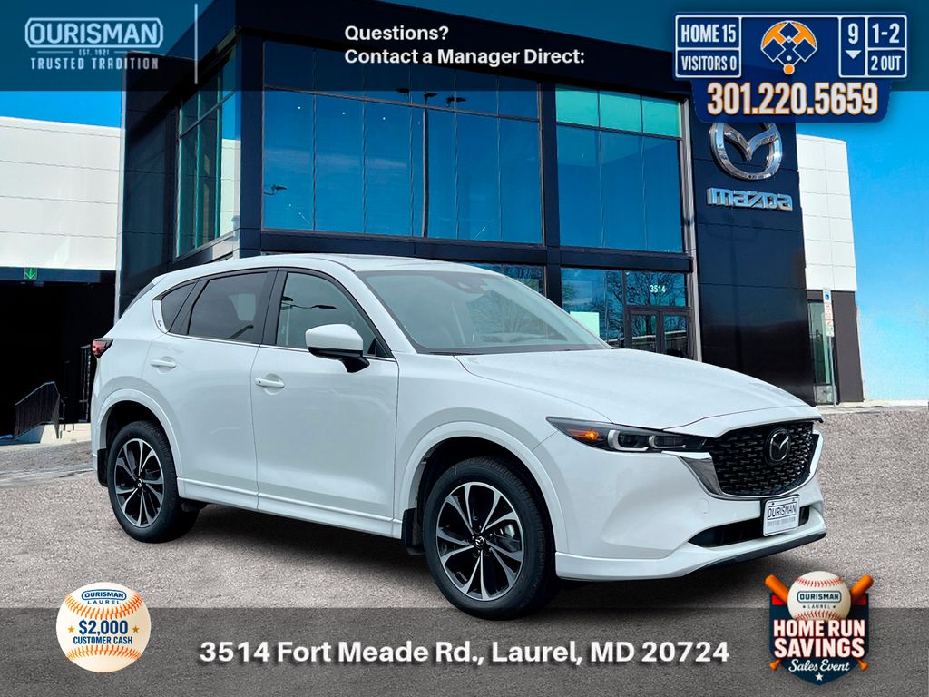 White Metallic 2025 Mazda CX-5 2.5 S Preferred AWD SUV / Crossover All-Wheel Drive 6-Speed Automatic