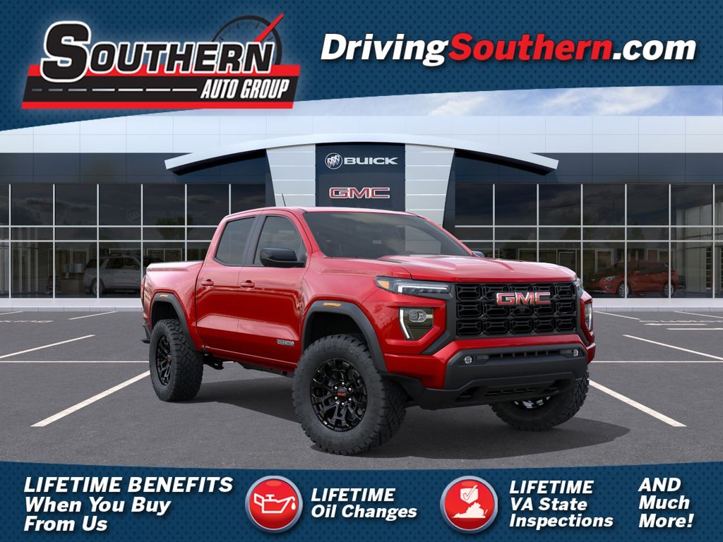 Volcanic Red Tintcoat 2026 GMC Canyon Pickup Truck Four-Wheel Drive 8-Speed Automatic