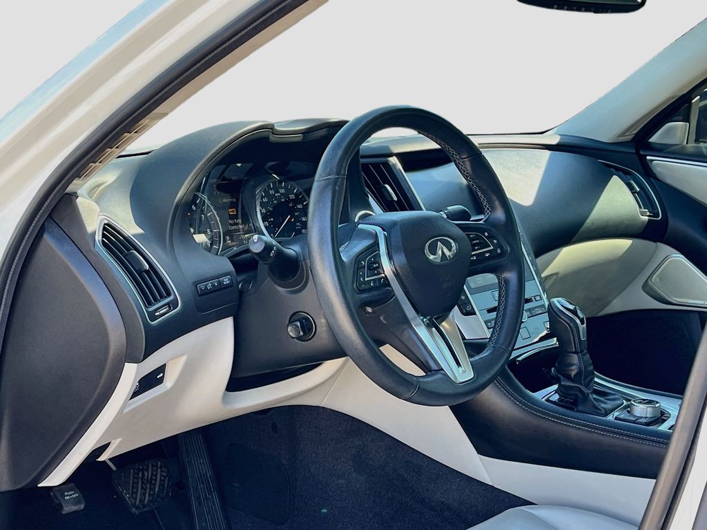 2022 INFINITI Q50 LUXE White at AutoSavvy Houston Northwest