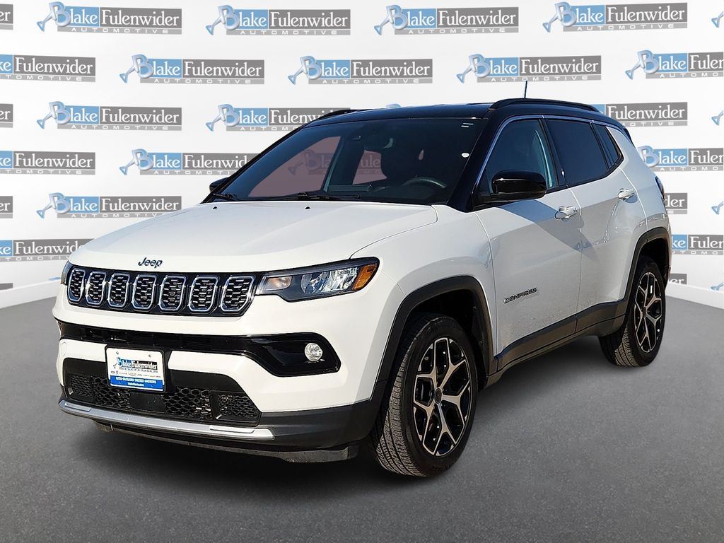 Bright White Clearcoat 2025 Jeep Compass SUV / Crossover Four-Wheel Drive 8-Speed Automatic