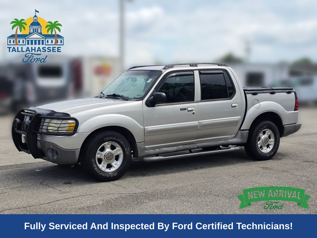 Silver Birch Clearcoat Metallic 2003 Ford Explorer Sport Trac Pickup Truck Rear-Wheel Drive 5-Speed Automatic