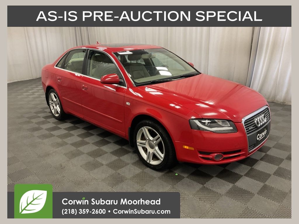 Misano Red Pearl Effect/Black Roof 2007 Audi A4 Sedan All-Wheel Drive 6-Speed Automatic