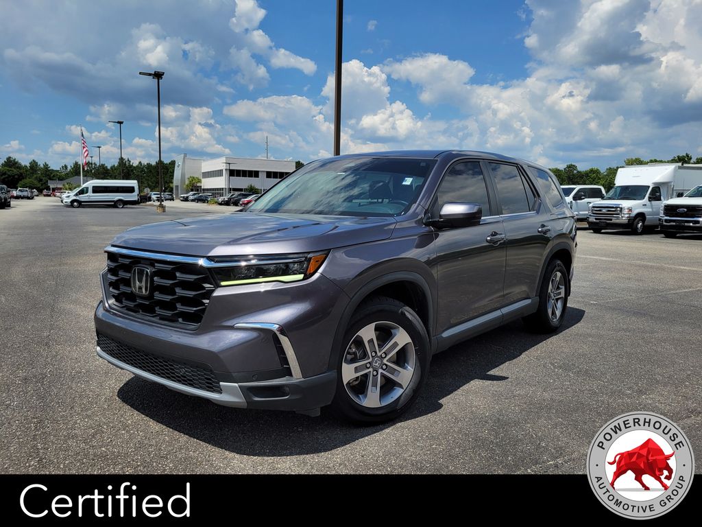 Gray 2023 Honda Pilot EX-L FWD SUV / Crossover Front-Wheel Drive Automatic