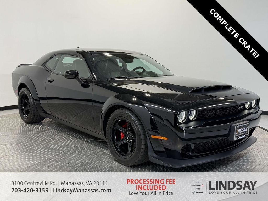 Pitch Black Clearcoat 2018 Dodge Challenger SRT Demon RWD Coupe Rear-Wheel Drive 8-Speed Automatic