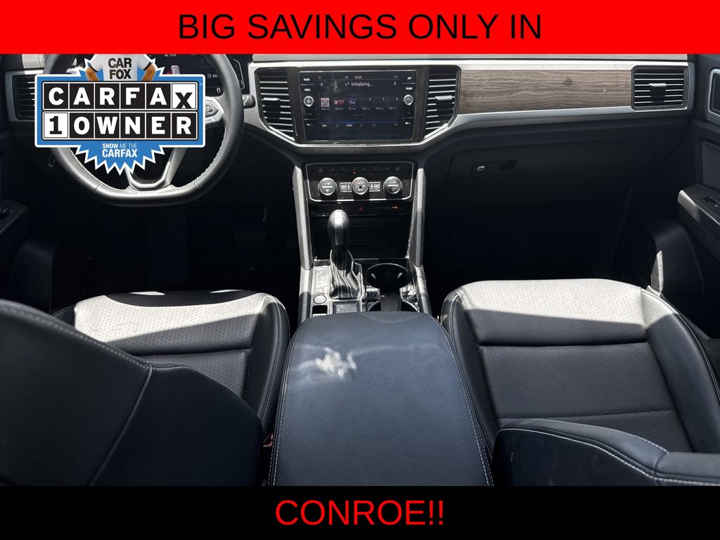 2022 Volkswagen Atlas 3.6L V6 SE w/Technology White at DeMontrond Mazda