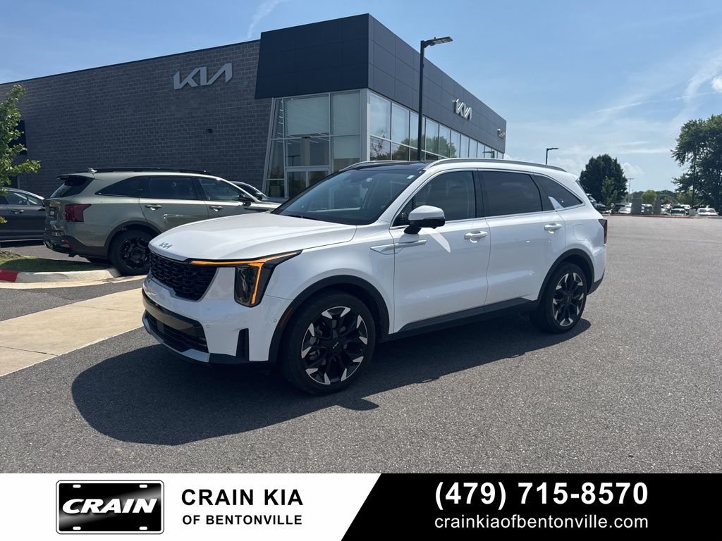 Glacial White Pearl 2025 Kia Sorento SX FWD SUV / Crossover Front-Wheel Drive 8-Speed Dual Clutch