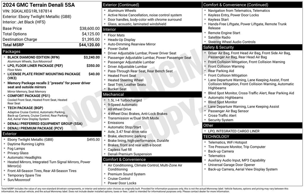 Used Car 2024 Gmc Terrain  Denali For Sale Under $35,000 In Austin, Texas