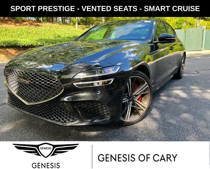 Vik Black 2024 Genesis G70 Sedan Rear-Wheel Drive 8-Speed Automatic