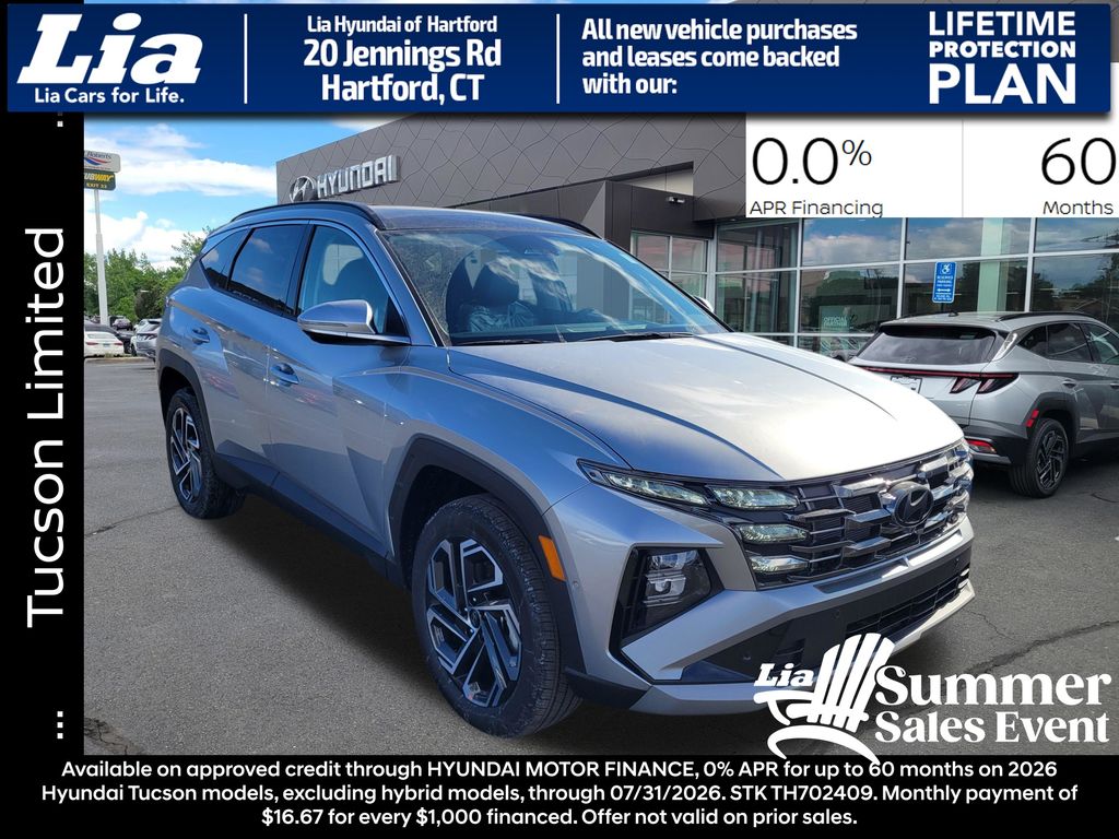 Shimmering Silver 2026 Hyundai Tucson SUV / Crossover All-Wheel Drive 8-Speed Automatic