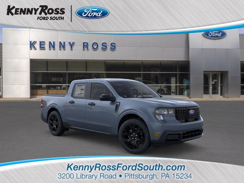 Blue (Azure Gray Metallic Tri-Coat) 2026 Ford Maverick XLT SuperCrew AWD Pickup Truck All-Wheel Drive 8-Speed Automatic