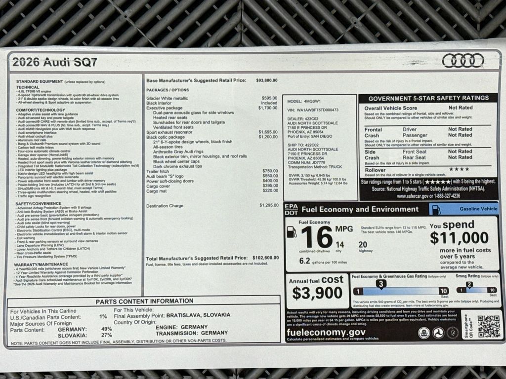 Thumbnail: 2026 Audi SQ7 - 9