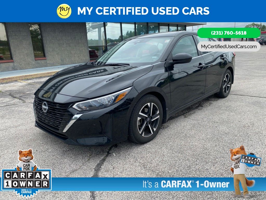 Super Black 2024 Nissan Sentra Sedan Front-Wheel Drive Continuously Variable Transmission