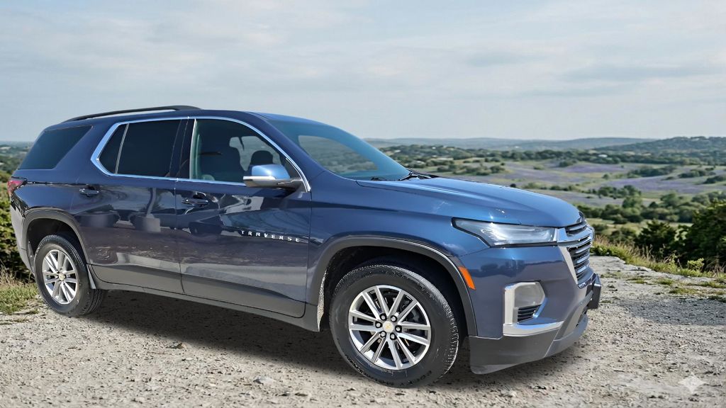 Blue Metallic 2023 Chevrolet Traverse LT Cloth AWD SUV / Crossover Four-Wheel Drive 9-Speed Automatic