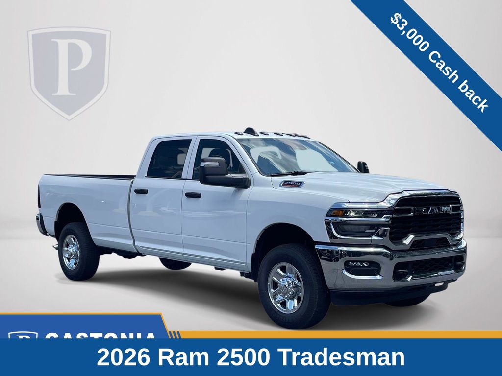 Bright White Clearcoat 2026 RAM 2500 Pickup Truck Four-Wheel Drive 8-Speed Automatic