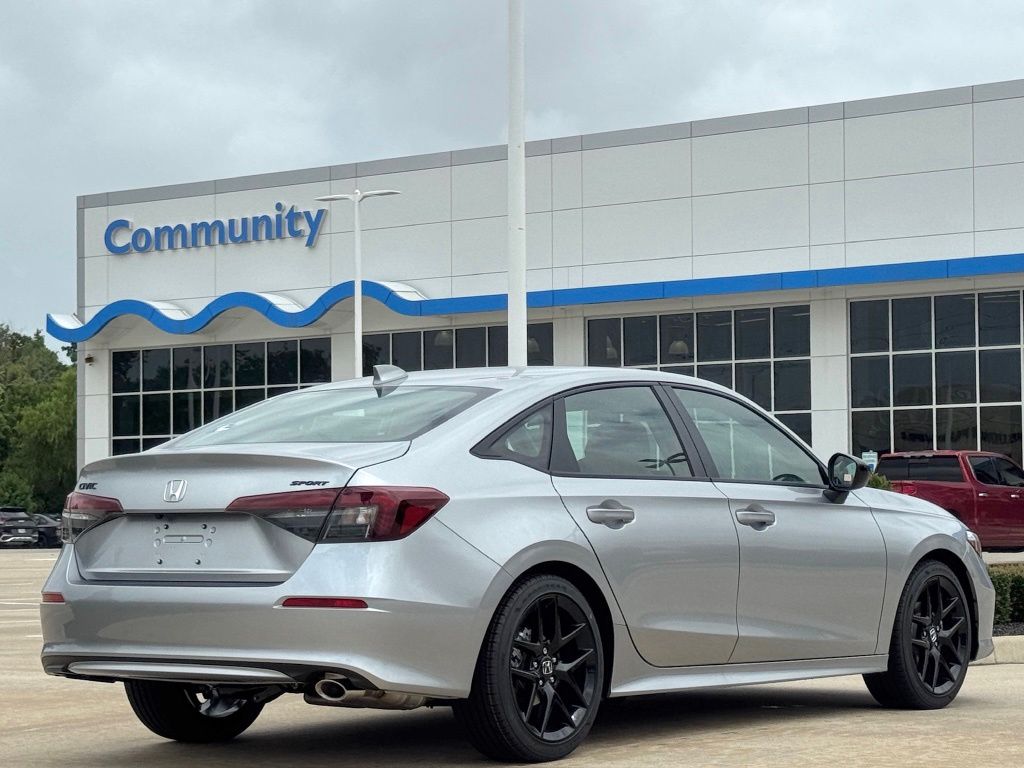 2026 Honda Civic Sport Silver at Emmons Autoplex