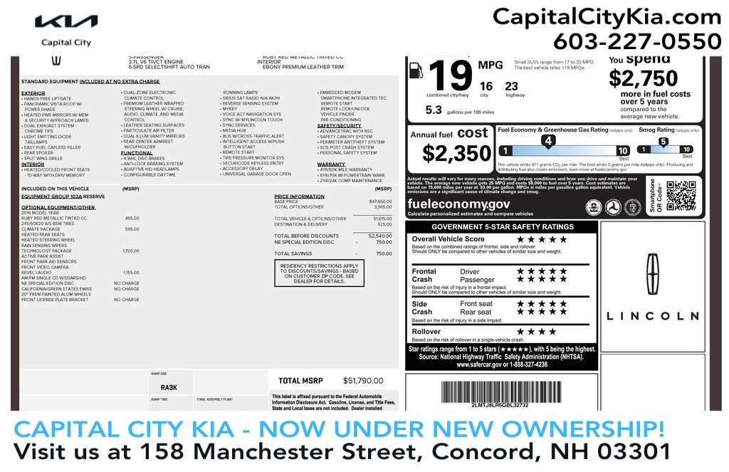 2016 Lincoln MKX Reserve AWD