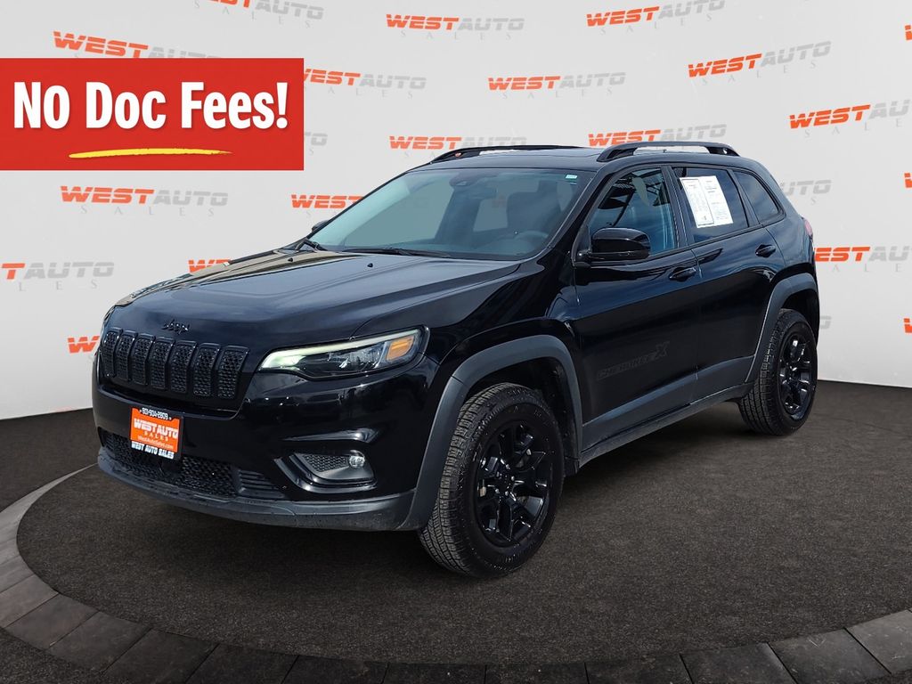 Diamond Black Crystal Pearlcoat 2022 Jeep Cherokee SUV / Crossover Four-Wheel Drive 9-Speed Automatic