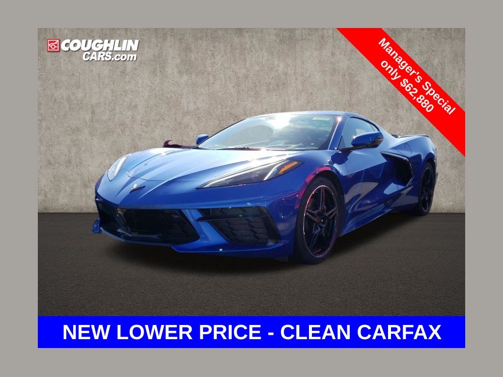 Elkhart Lake Blue Metallic 2020 Chevrolet Corvette Stingray 2LT Coupe RWD Coupe Rear-Wheel Drive 8-Speed Dual Clutch