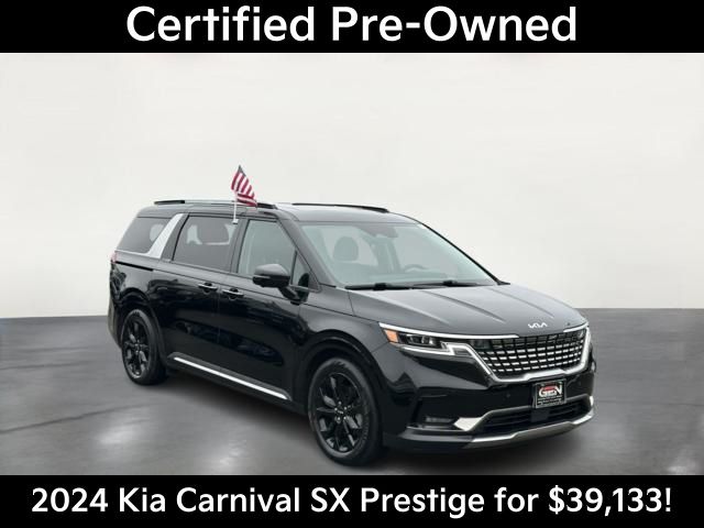 Aurora Black Pearl 2024 Kia Carnival SX Prestige FWD Minivan Front-Wheel Drive 8-Speed Automatic