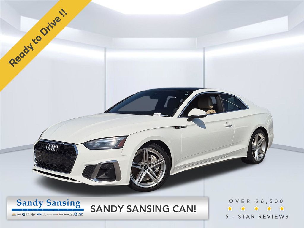 Ibis White 2022 Audi A5 Coupe All-Wheel Drive 7-Speed Automatic